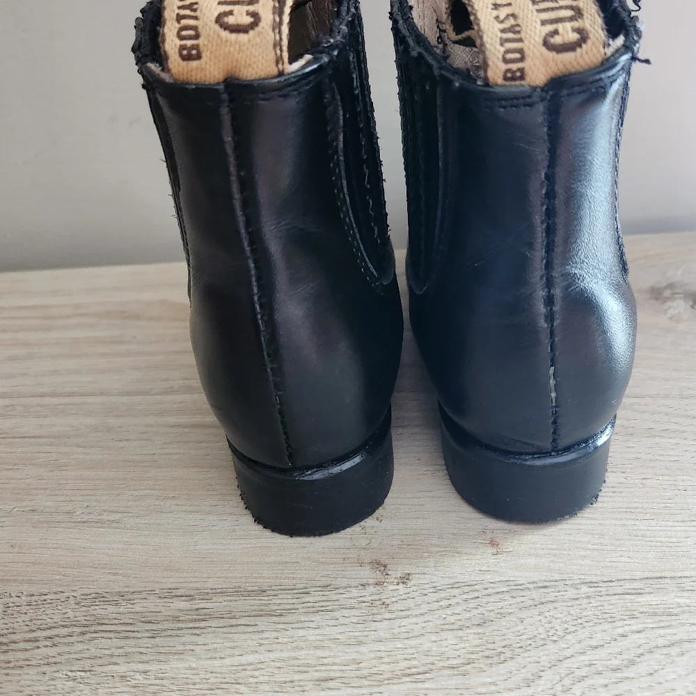 Botas Cuevas Black‎ Leather Chelsea Boots Kids Size 9